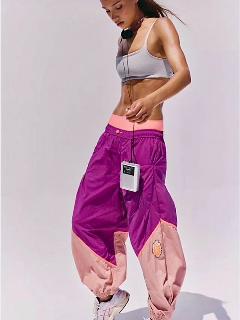NWT FP Movement Women's Free Throw Pants  Deep Mulberry Mauve Combo extra small